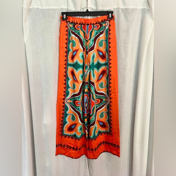 NWT Zara Flowy Printed Pants - Picture 2 of 5